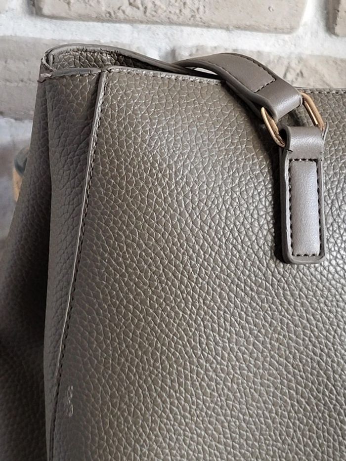 Grand sac cabas Valentino gris taupe Superman - photo numéro 4