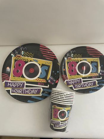 Deco anniversaire retro année 80