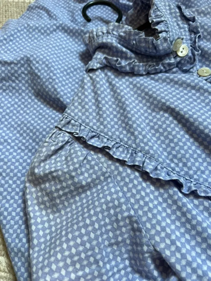 Authentic vintage Laura Ashley Cottagecore dress made in Wales Folk Prairie - Taille S - photo numéro 19