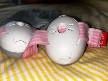 Pair de casques antibruit protection ouïe bébés Alpine rose