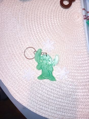 Porte clendisney stitch vert résine epoxy