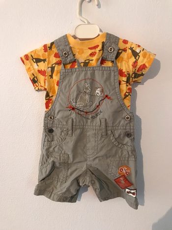 Ensemble salopette tee-shirt