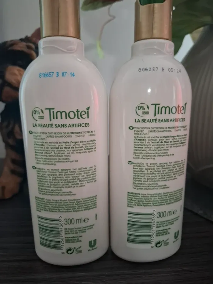 Lot de 2 après shampoing timotei huile précieuse - photo numéro 2