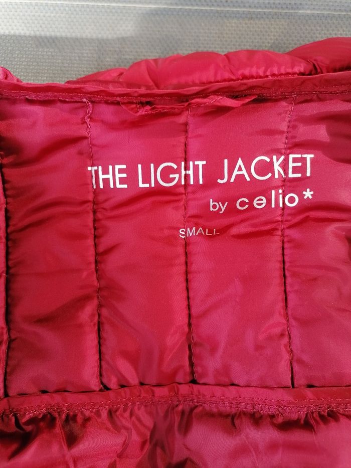 Doudoune à capuche Célio taille S Light Jacket rouge - photo numéro 4