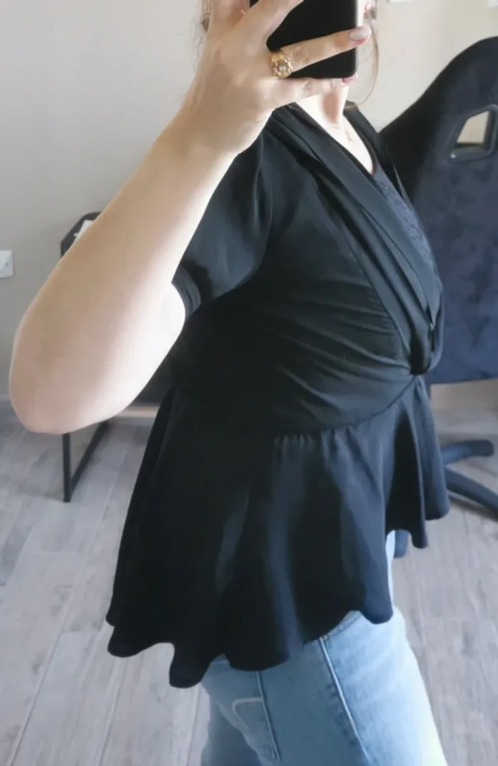 Haut noir voile Forever 21