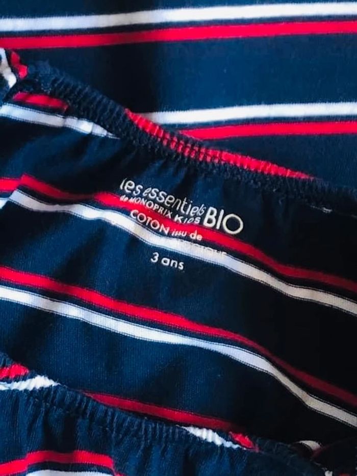 Lot de 2 robes Bio à manches papillon Monoprix Kids T-3 ans - photo numéro 3