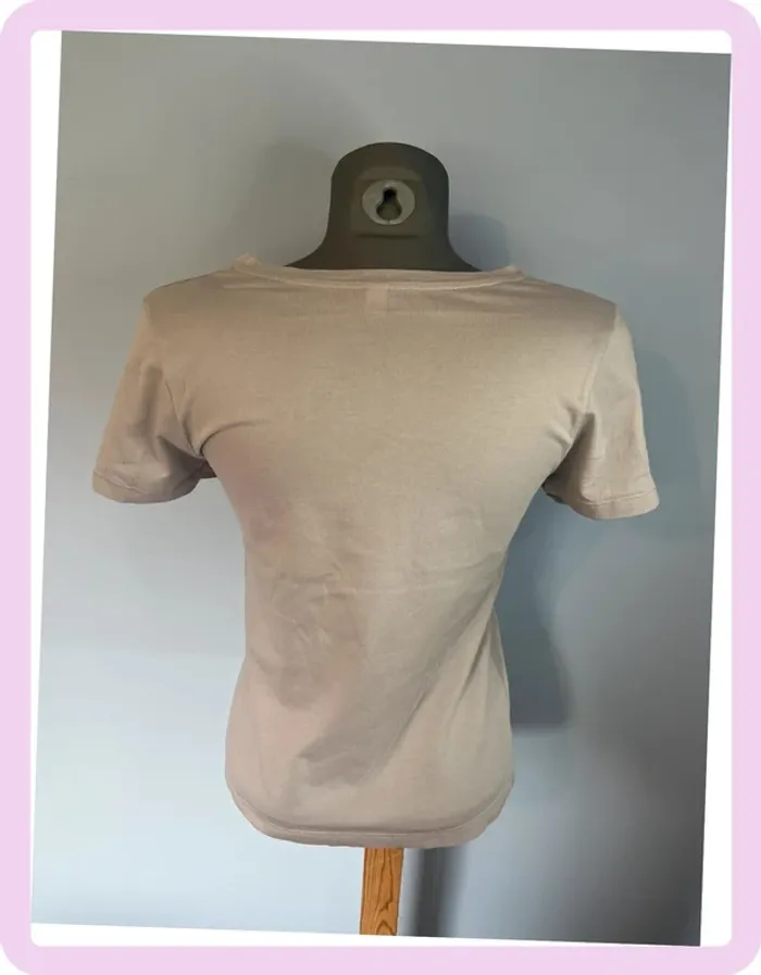 T-shirt gris UNIQLO – taille S – 100 % coton, basique de qualité - photo numéro 4