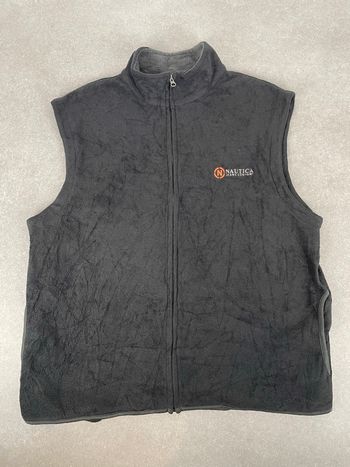 Veste polaire sans manches nautica gris noir taille XL polyester 