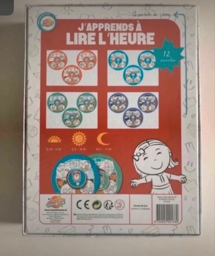 Jeu J’apprends à lire l’heure très bon état à partir de 5 ans - photo numéro 10