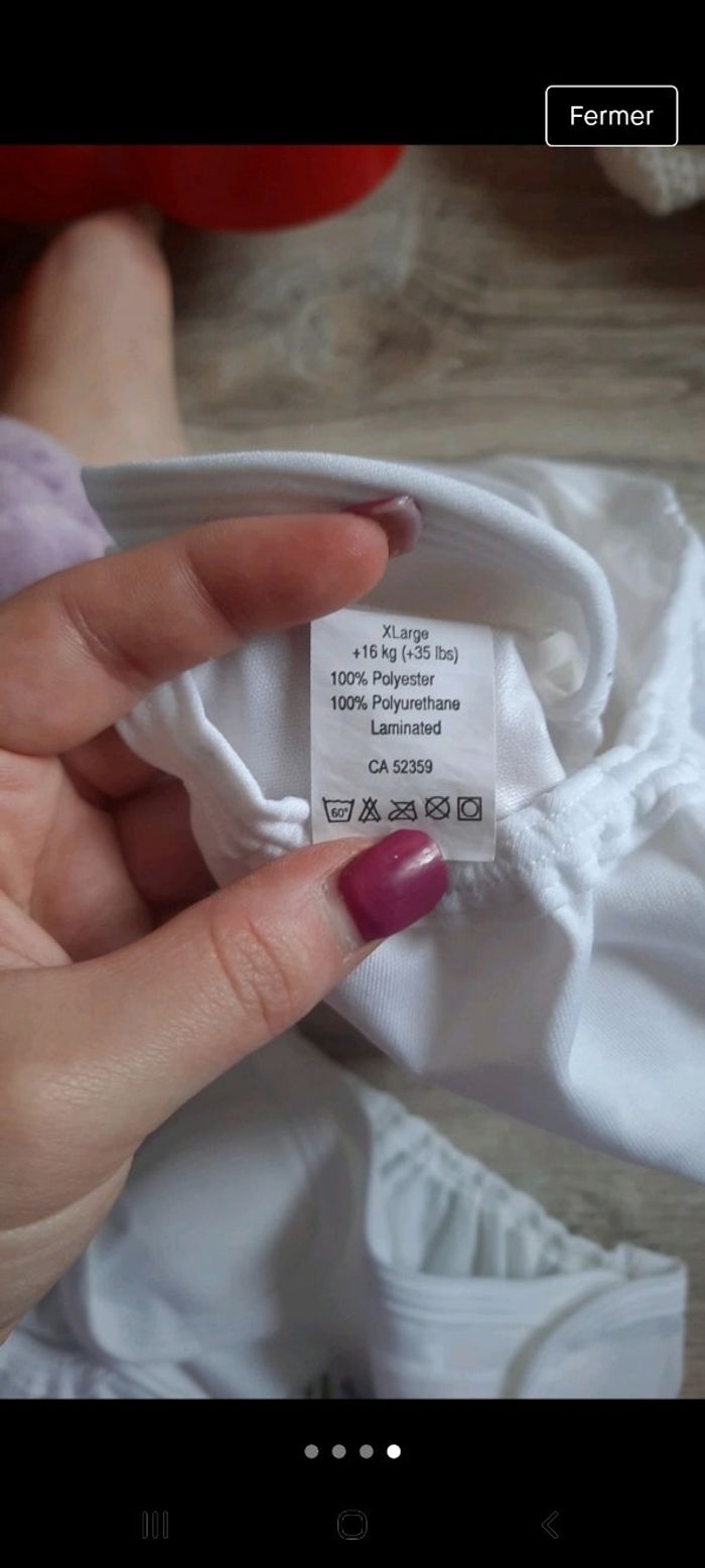 Surcouche bambineo neuve 16 kilo et plus xl blanche neuve - photo numéro 4
