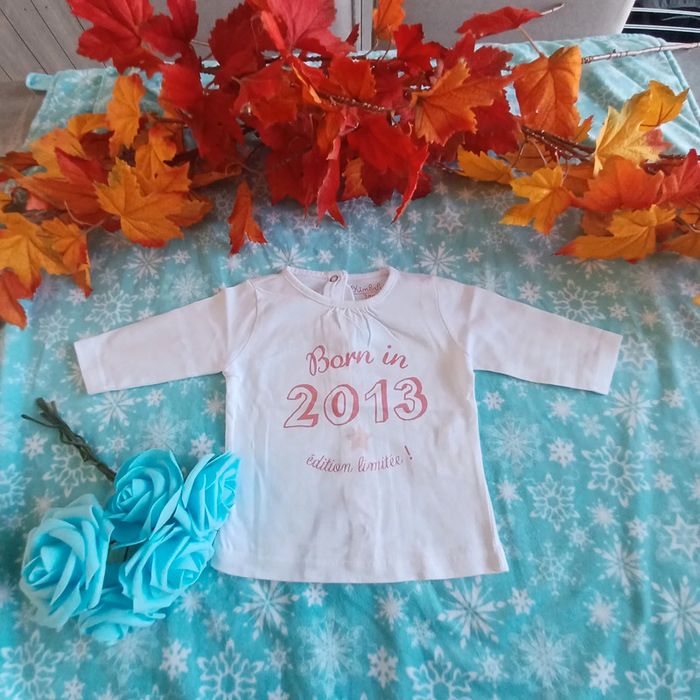 T-shirt fille 3 mois