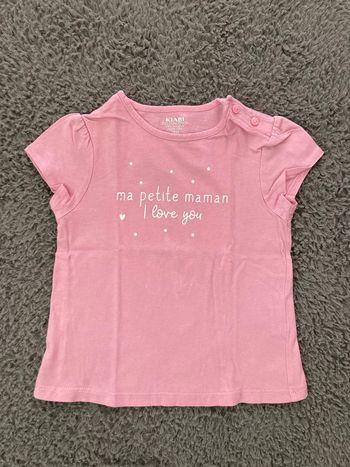 Teeshirt MC rose 18 mois
