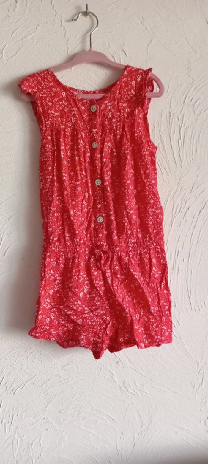 Combinaison short rouge
