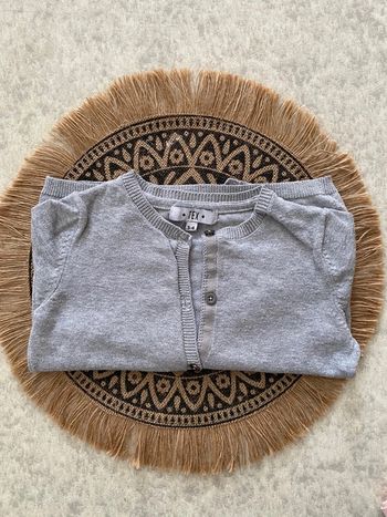 Gilet gris fille Tex