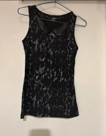 Débardeur sport noir effet marbré – Moove & Fit – Taille S Neuf