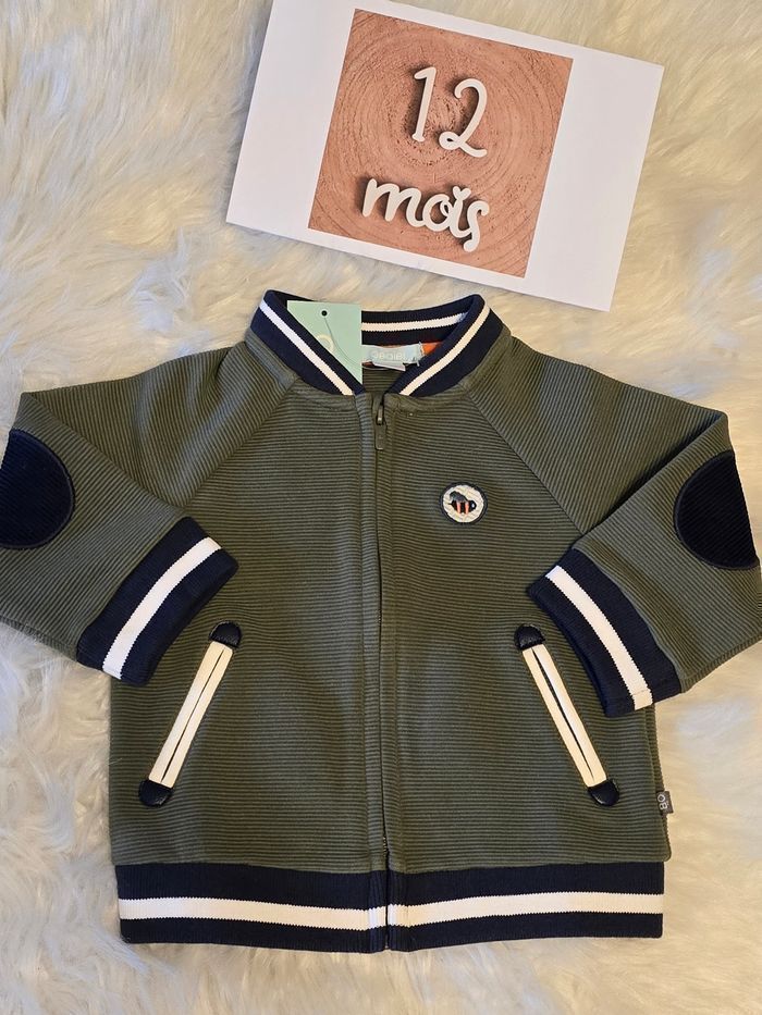 NEUF(non portée)🏷🥰😍sublime /sweat zippé 12 MOIS garçon 😍😍💙💙💙 - photo numéro 2