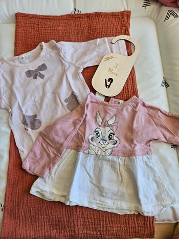 Tee shirt a manches longues / 3 mois