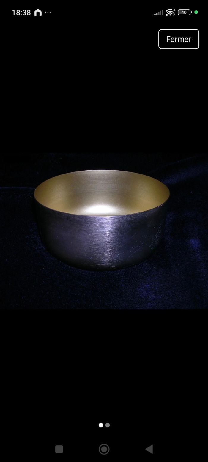 Bol métal doré - photo numéro 2