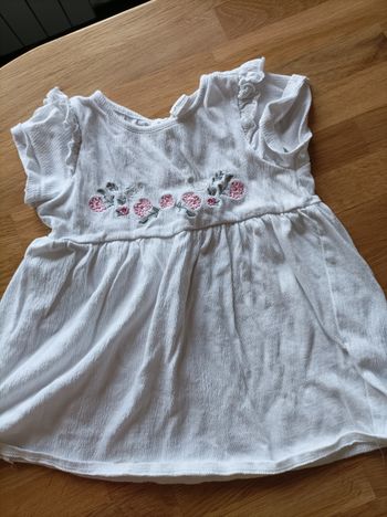 Robe blanche 18-24 mois