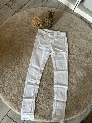 Jean slim blanc 38