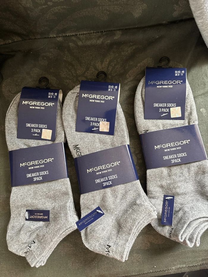 Lot de 3 pack de socks grise