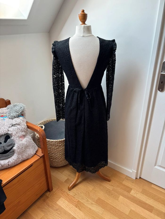 🖤 sublime robe longue dentelle noire - Idano - T38 - photo numéro 10
