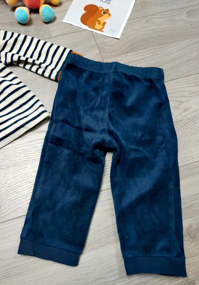 Pyjama velours 2 pièces ours garçon 23 mois Orchestra - photo numéro 12