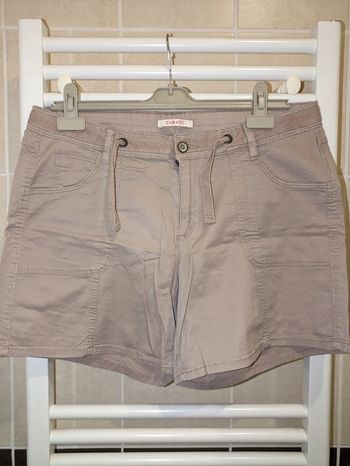 Short camaïeu beige T42