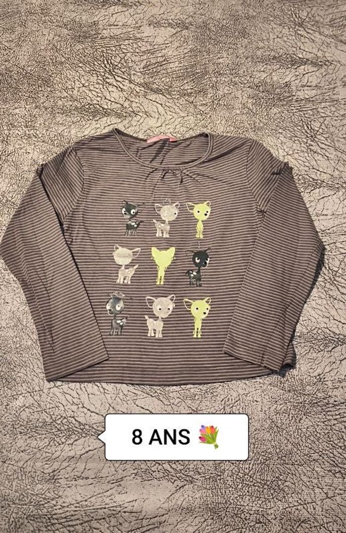 T-shirt manches longues 8 ans #dilo2103fille8ans