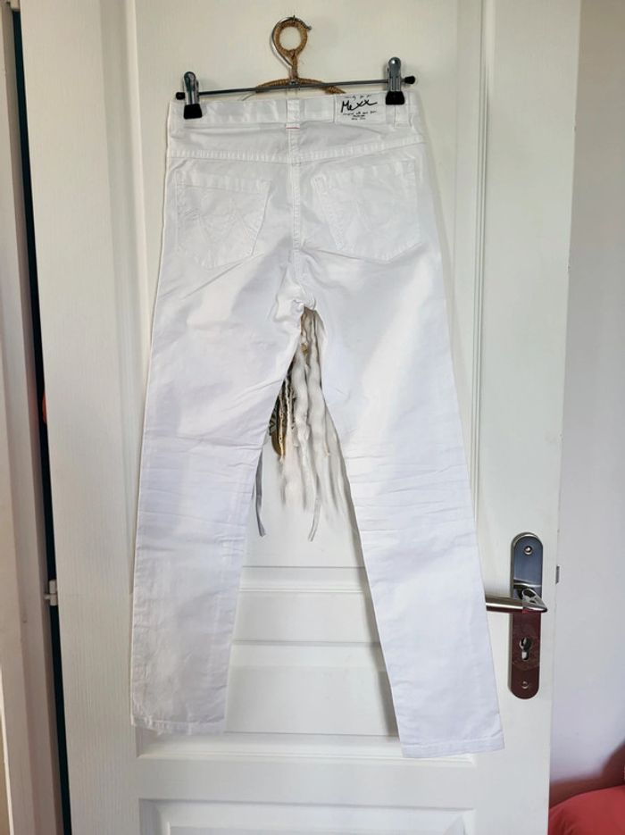 Pantalon blanc Mexx état neuf 10 ans - photo numéro 2