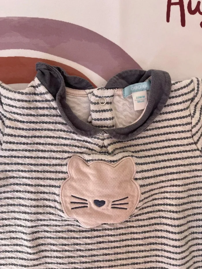 Lot de 2 robes bébé fille – Obaïbi – Taille 23 mois / 86 cm 👗👧 - photo numéro 2