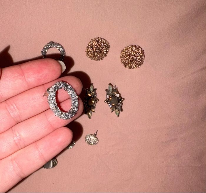 Lot de 6 paires de boucles d’oreilles bijou Brigitte - photo numéro 6