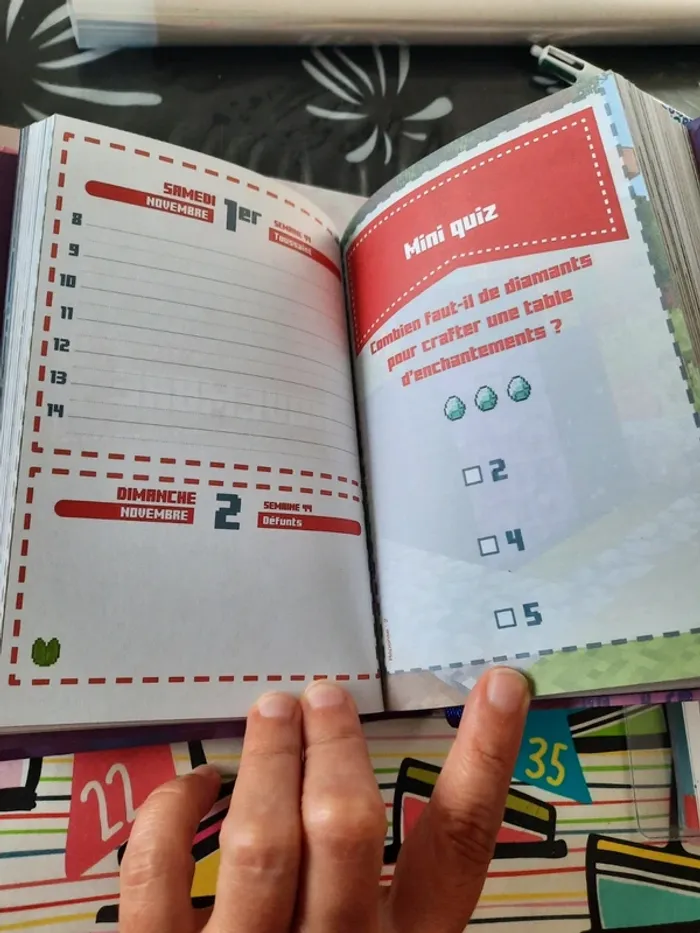 Agenda Minecraft 2025-2026 neuf - photo numéro 3
