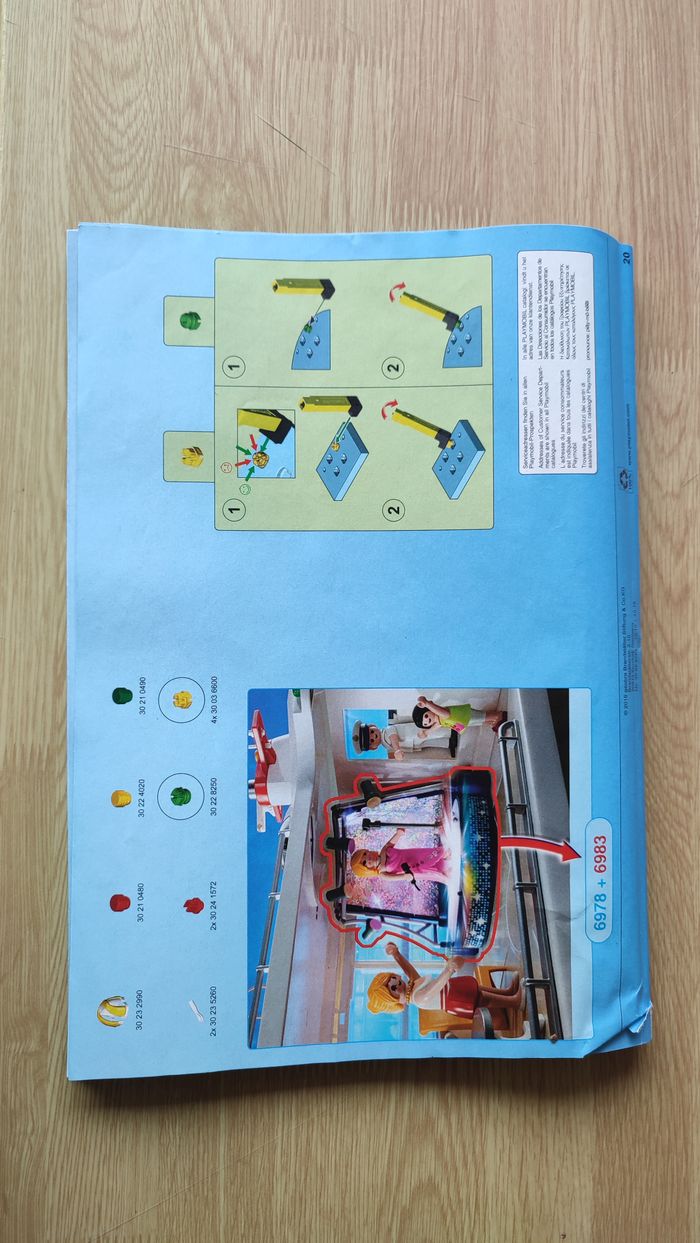 Notice seule dans l'état Playmobil 6978 Family Fun bateau de croisière #SPDF - photo numéro 2