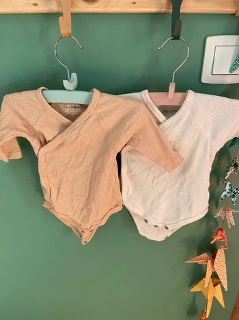 Bodies côtelés 3 mois Kiabi