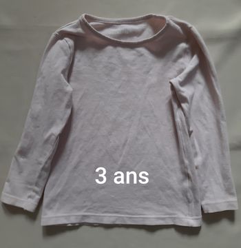 Maillot de corps manches longues rose pâle fille - Orchestra - 3 ans