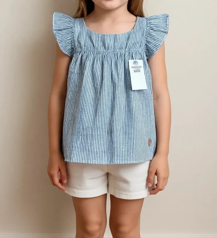 Robe Ralph Lauren Bleu Blanc 4ans - photo numéro 4