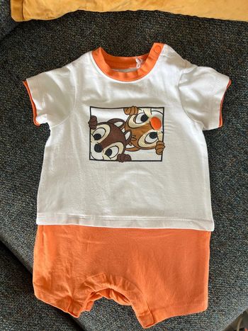 Combi short mixte 6 mois Disney