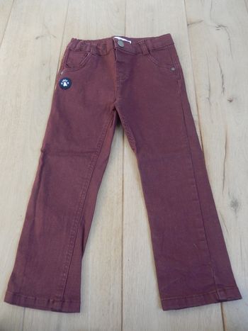 jeans bordeaux Lulu Castagnette NEUF 3 ans