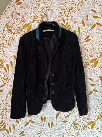 Veste tailleur côtelé noir Tommy Hilfiger