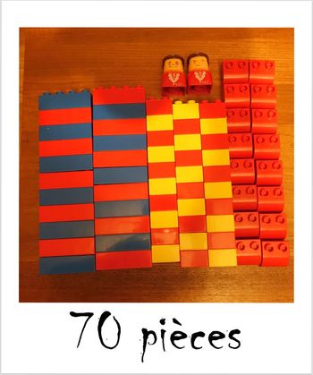 Seau de 70 cubes à emboiter