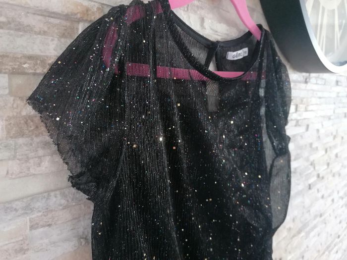 Robe paillettes porté 1seule fois gemo 10ans #10ans_krocaro - photo numéro 9