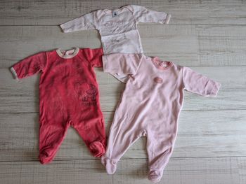 Lot pyjamas Petit bateau 3 mois fille rose