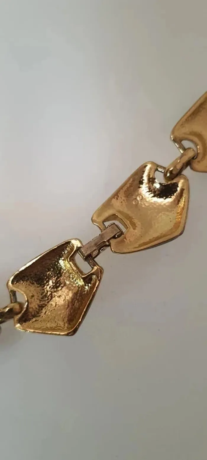 Très joli Collier en émaux vert et bleu - photo numéro 7