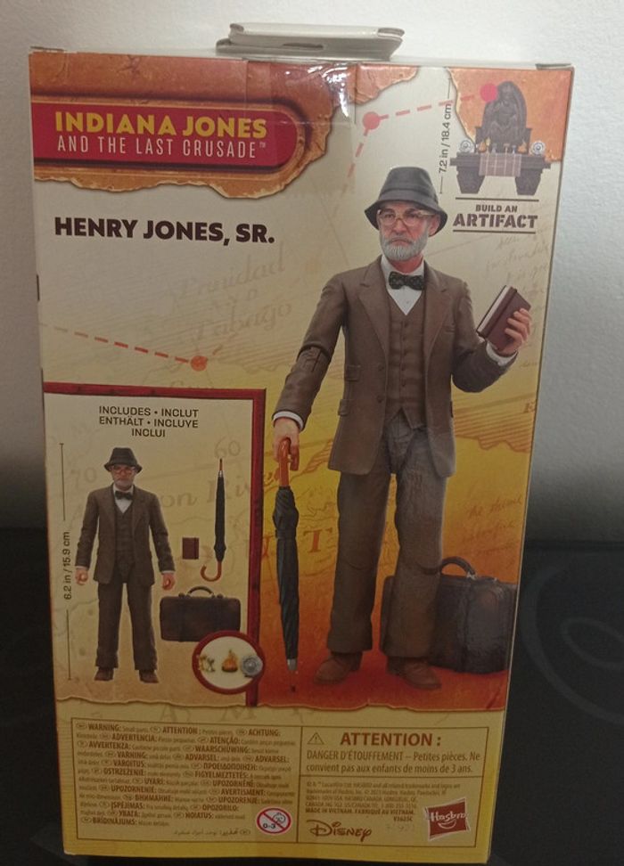 😍 figurine Indiana Jones et la dernière croisade Henri Jones sr sean Connery - photo numéro 3