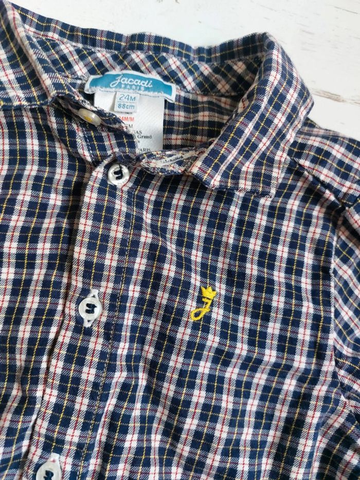 Chemise à carreaux Jacadi Taille 24 mois - photo numéro 2