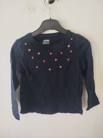 teeshirt manche longue kiabi