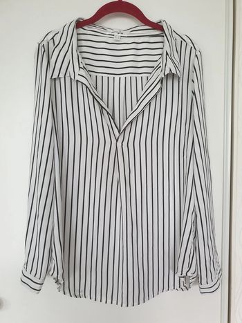 Blouse rayée blanc et noir Jennyfer M