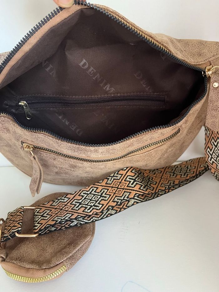 Sac banane bandoulière toile - photo numéro 4