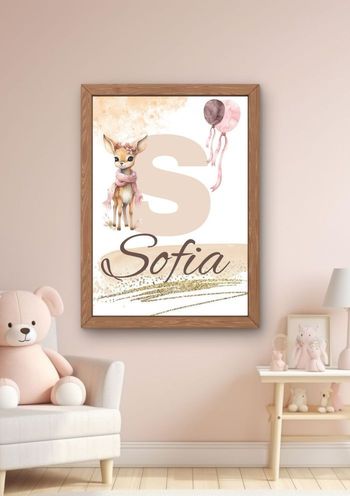 affiche  prénom personnalisé